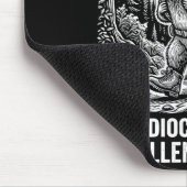 Gemiddelde wandelaar uitstekende snacker grappige muismat (Hoek)