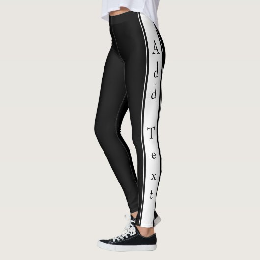 Gemigreerd ontwerp - Tekst toevoegen Leggings (Links)
