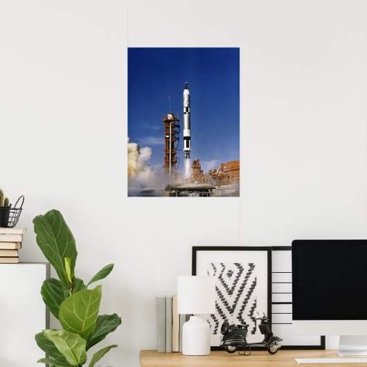 Gemini 12 Start Poster (Thuiskantoor)
