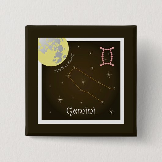 Gemini 21 mei t/m 21 juni Button (Voorkant)