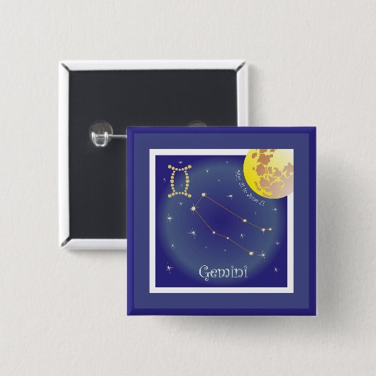 Gemini 21 mei t/m 21 juni Button (Voorkant /achterkant)