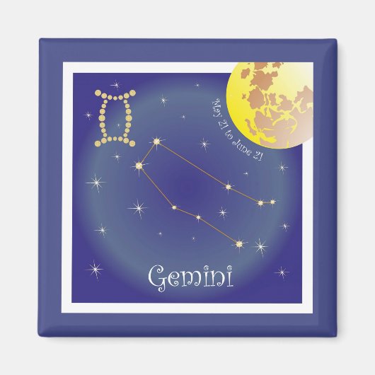 Gemini 21 mei t/m 21 juni Magnet (Voorkant)