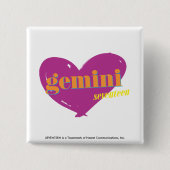 Gemini 2 vierkante button 5,1 cm (Voorkant)