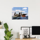 Gemini 6A Splashdown & Recovery Poster (Thuiskantoor)