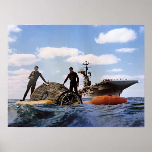 Gemini 6A Splashdown & Recovery Poster (Voorkant)