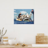 Gemini 6A Splashdown & Recovery Poster (Keuken)