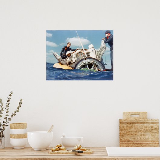 Gemini 6A Splashdown & Recovery Poster (Keuken)