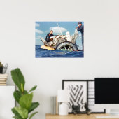 Gemini 6A Splashdown & Recovery Poster (Thuiskantoor)