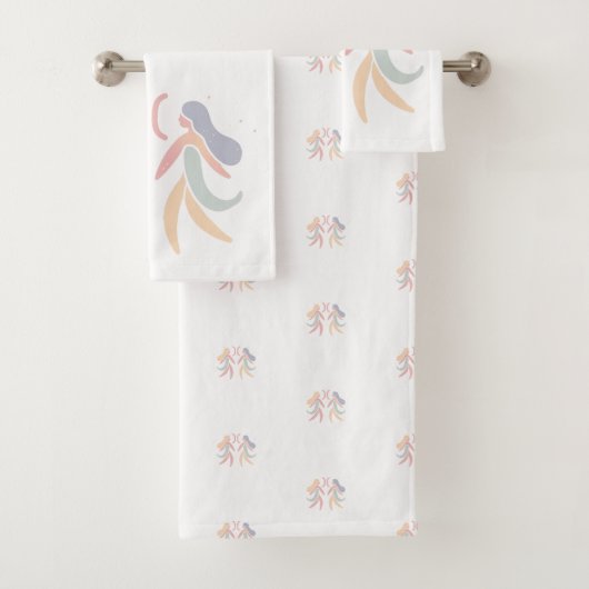 GEMINI, abstract ontwerp van het sterrenbeeld, Bad Handdoek (Insitu)
