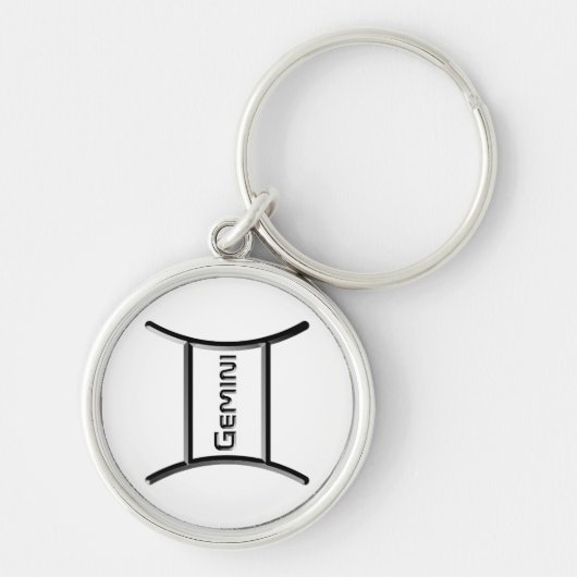 GEMINI, abstract ontwerp van het sterrenbeeld, Sleutelhanger (Voorkant)