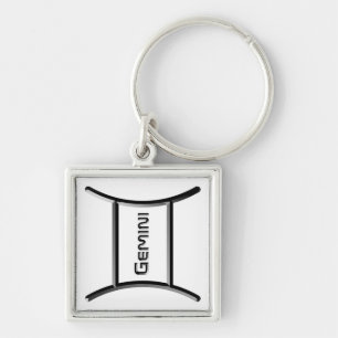 GEMINI, abstract ontwerp van het sterrenbeeld, Sleutelhanger