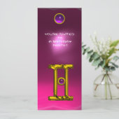 GEMINI ALEXANDRITE, amethyst lichtgeel rood Kaart (Staand voorkant)