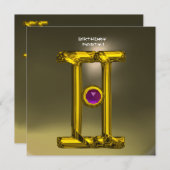 GEMINI ALEXANDRITE heldergeel, grijs Aankondiging (Voorkant / Achterkant)