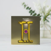 GEMINI ALEXANDRITE heldergeel, grijs Aankondiging (Staand voorkant)