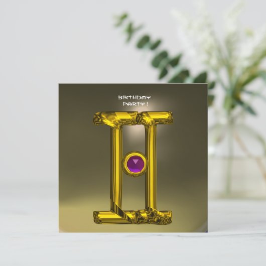 GEMINI ALEXANDRITE heldergeel, grijs Aankondiging (Staand voorkant)