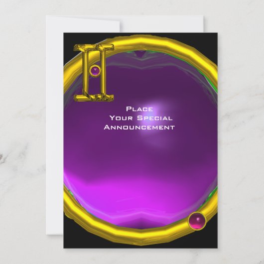 GEMINI AMETHYST, Alexandriet felgeel Aankondiging (Achterkant)