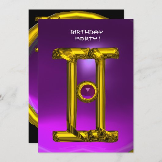 GEMINI AMETHYST, Alexandriet felgeel Aankondiging (Voorkant / Achterkant)