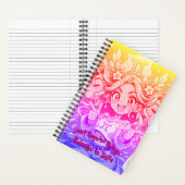 Gemini Anime Galaxy Chic Spiral Notebook Notitieboek (Binnen)