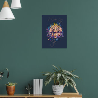 Gemini Anime Sweet 16 Custom Poster