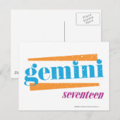 Gemini Aqua Briefkaart (Voorkant / Achterkant)