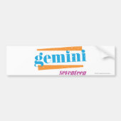 Gemini Aqua Bumpersticker (Voorkant)