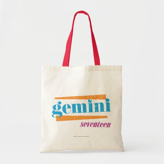 Gemini Aqua Tote Bag (Voorkant)