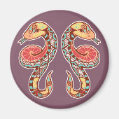 Gemini Astrological Sign Magneet (Voorkant)