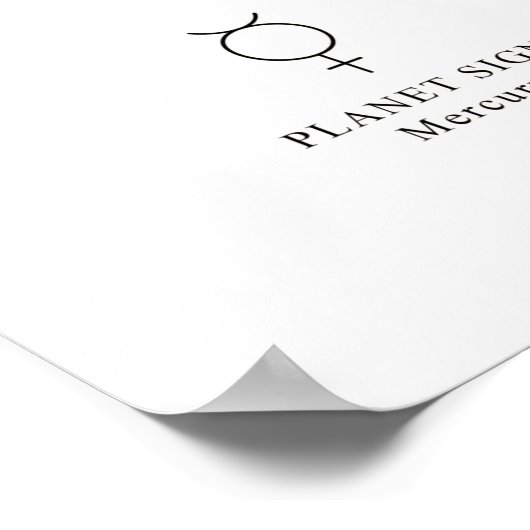 Gemini Astrological Sign Poster (Hoek)