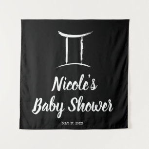 Gemini Astrologie Sterrenbeeld Feest Achtergrond Wandkleed