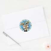 gemini astrologisch zodiale teken ronde sticker (Envelop)