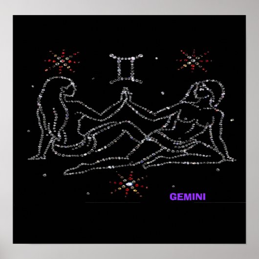Gemini Astrology Poster (Voorkant)
