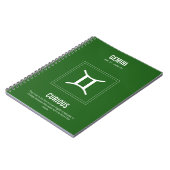 Gemini Astrology Sign Notitieboek (Linkerzijde)