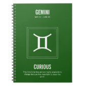 Gemini Astrology Sign Notitieboek (Voorkant)