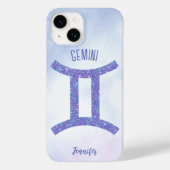 Gemini Astrology Sign Speciaal Paars Case-Mate iPhone Case (Achterkant)
