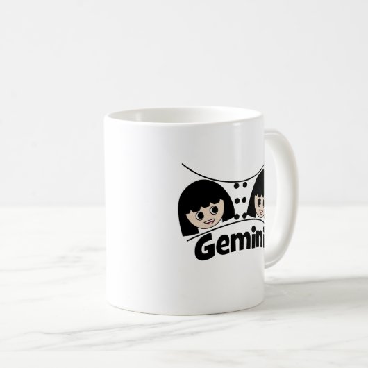 Gemini Astrology Zodiac Sign Kinder Koffiemok (Voorkant rechts)
