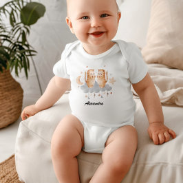 Gemini Baby: Twins' Delight Customizable Romper
