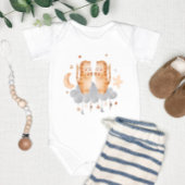 Gemini Baby: Twins' Delight Customizable Romper