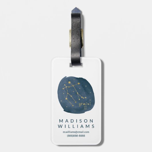 Gemini Bagagelabel (Achterkant verticaal)