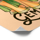 Gemini Belly Dancers Zodiac Bellydans Art Poster (Hoek)