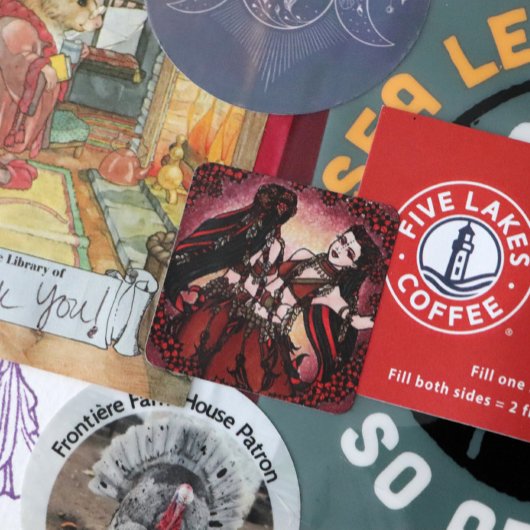 Gemini Bellydancer briefkaarten Vierkante Sticker