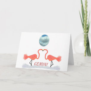 Gemini Birthday Card met Original Digital Art Kaart