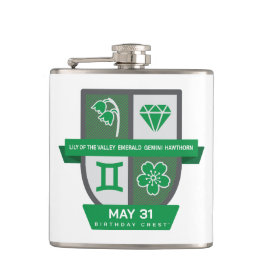 Gemini Birthday Crest™ for May 21-31 Heupfles