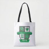 Gemini Birthday Crest™ for May 21-31 Tote Bag (Voorkant)