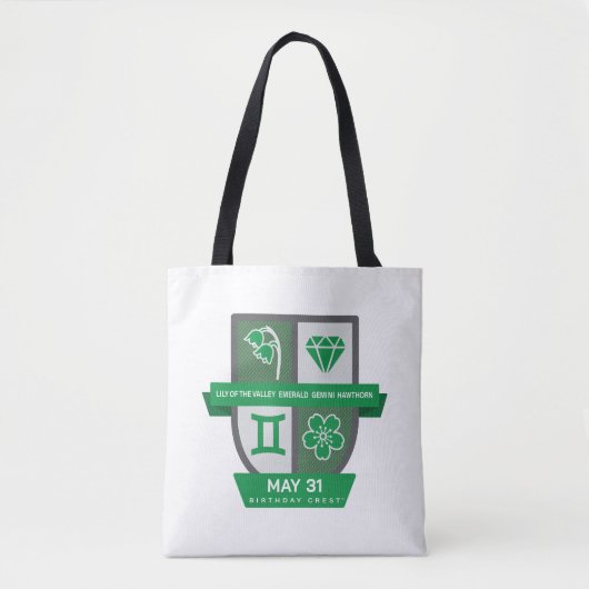 Gemini Birthday Crest™ for May 21-31 Tote Bag (Voorkant)