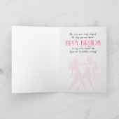 Gemini Birthday for her Pink 21 mei en 21 juni Kaart (Binnen)