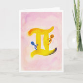 Gemini Birthday Kaart (Voorkant)