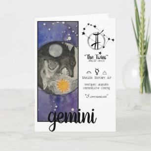 Gemini Birthday Kaart