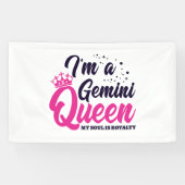 Gemini Birthday Queen Astrology Zodiac Sign Soul Spandoek (Horizontaal)