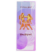 Gemini Birthday - Wine Gift Bag Wijn Cadeautas (Voorkant)
