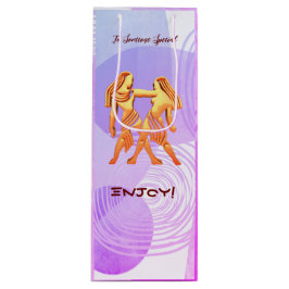 Gemini Birthday - Wine Gift Bag Wijn Cadeautas